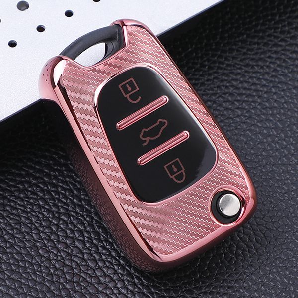 For Hyundai K2 K5 3 button  TPU protective key case,please choose the color