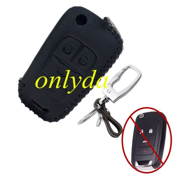 For  Buick 3 +1button  button key leather case used Regal 09-14   Chevrolet, Cruze, AVEO, CAPTIVA, Malibu,ect.