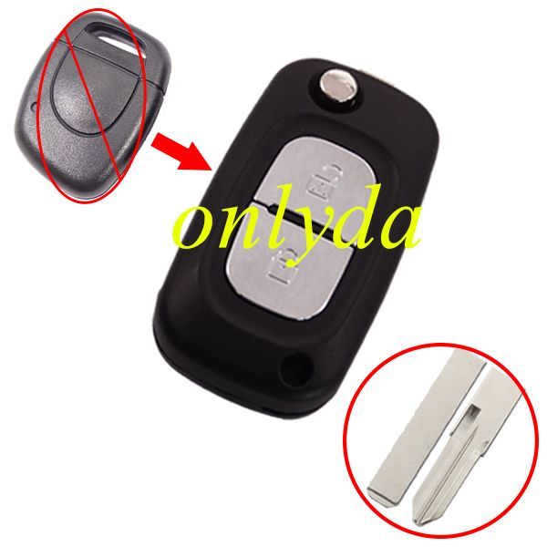 For Renault Modified 1 button remote key7946 chip-434mhz