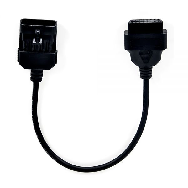 Opel 10 Pin to OBDII 16 Pin Cable Works For Vauxhall / Opel OPCOM Diagnostic Adapter