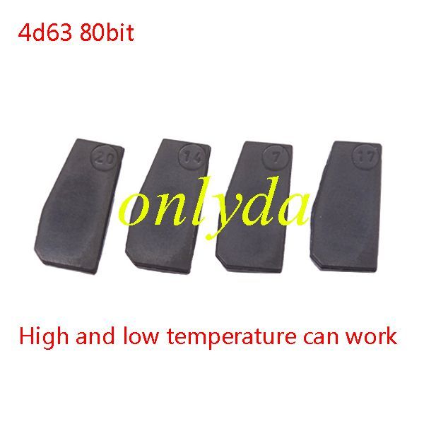 High quality Aftermarket 4D63 (T17) (80BIT )Mazda /Ford Tranpsonder,good working from -40℃ to 200℃ Made-in-Thailland