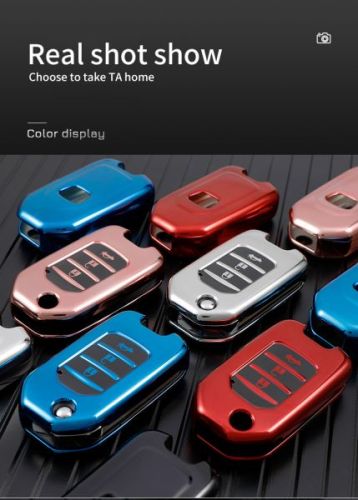 For Honda 3 button  TPU protective key case,please choose the color