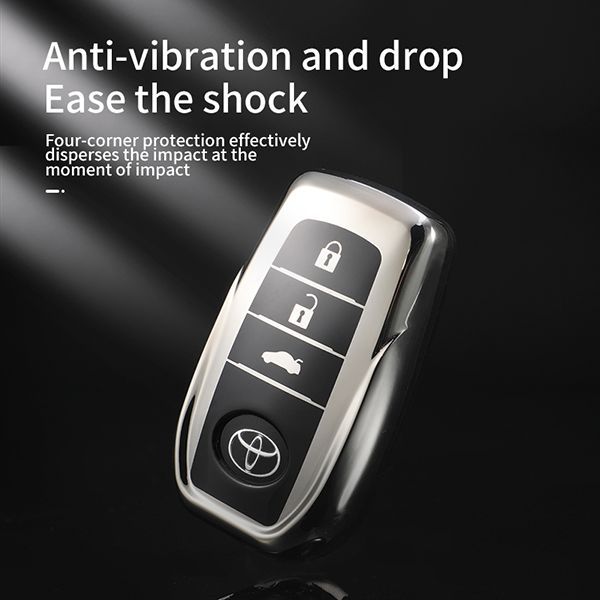 For Toyota 3 button TPU protective key case please choose the color