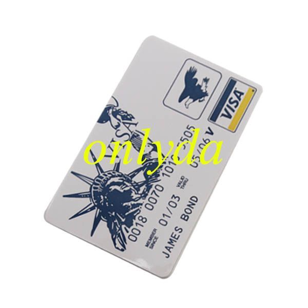 For Bank visa card machine and door lock pick toolJames bond 007, high-class locksmith needed tools.