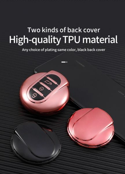 For BMW MINI cooper R55/R56/R60 3 button TPU protecive key case ,please choose the color