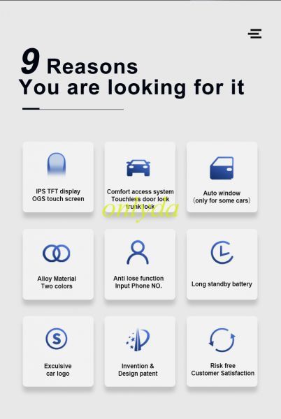 For CF920 Universal Smart Car Key LCD Screen remote