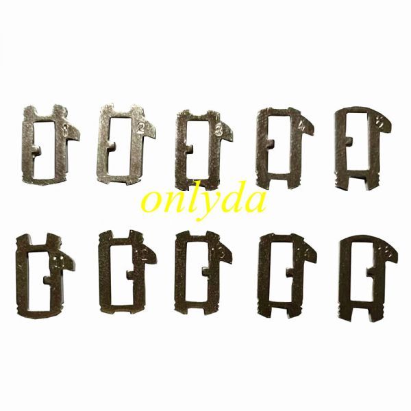 For VW small lock wafer it contains 1,2,3,4,5,11,12,13,14,15 Each part has 20pcs，it is 9teeth and 10 teeth ,same used VW and Audi