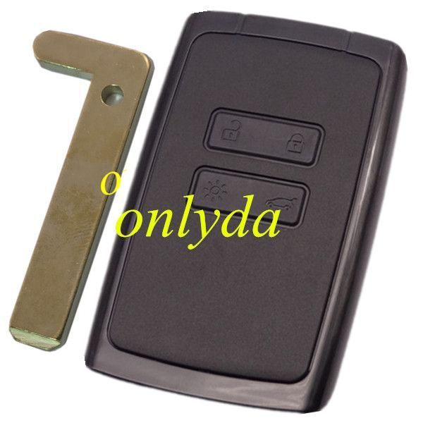 For  4 button remote key case (black) with blade