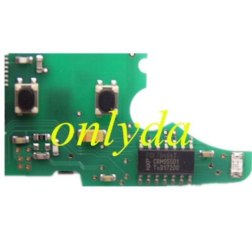 For Audi A3 3+1 button remote key with 434mhz  use in model 4E0837220