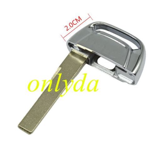 For Audi A6L, Q5 emergency Key blade width 2.0cm without badge