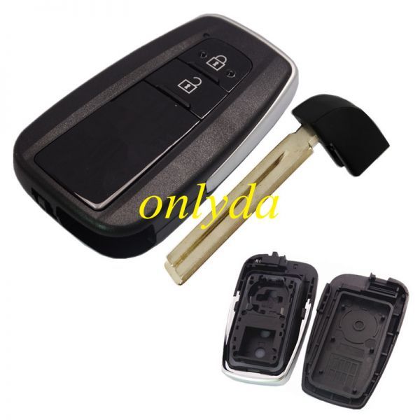 2 button remote key blank with blade, the blade switch on the front-shell-part
