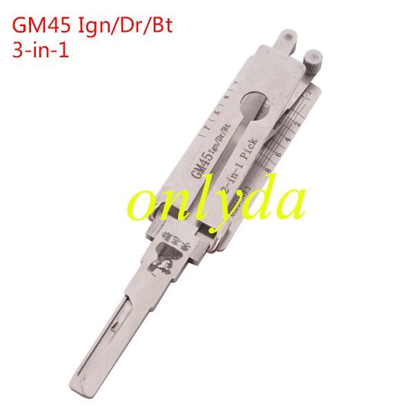 GM45 lock pick and decoder for GM car