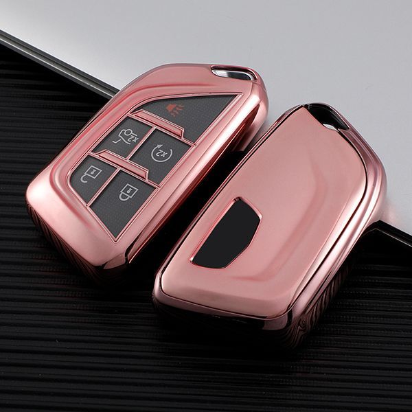 For Cadillac XT5 XT4/XTS/XT6/CT6/ATS-L 5button TPU protective key case , please choose the color
