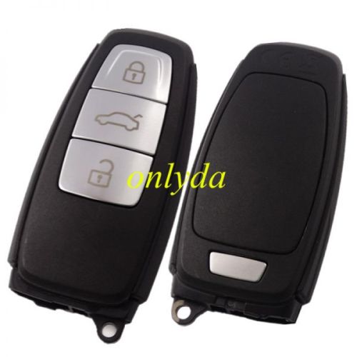 Uninitialized original Audi 3 button remote key with 315mhz FSK model  for 2017 Audi A8,press once the trunk will open