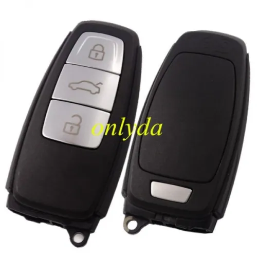 Uninitialized original Audi 3 button remote key with 315mhz FSK model  for 2017 Audi A8,press once the trunk will open