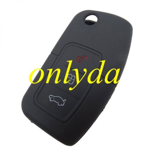 Ford 3 button silicon case (Black,Blue ,Red. Please choose the color)