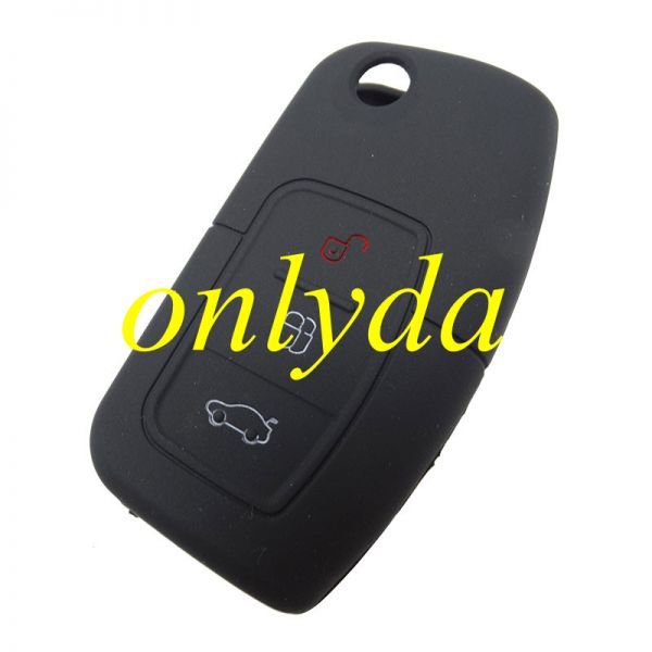 Ford 3 button silicon case (Black,Blue ,Red. Please choose the color)