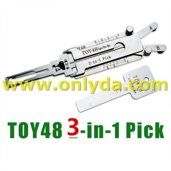 For Toy48-Toyota3-IN-1 Lock pick, for ignition lock, door lock, and decoder, genuine !used for  Toyota Crown