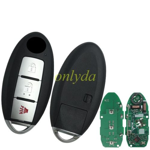 For Nissan 2+1 button remote key with  4A AES chip   434mhz
