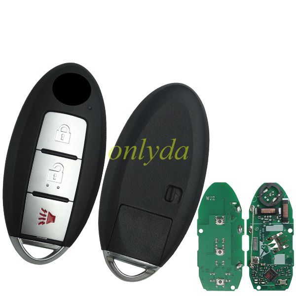 For Nissan 2+1 button remote key with  4A AES chip   434mhz