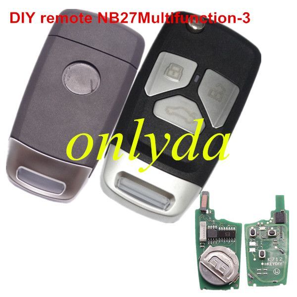 keyDIY brand 3 button keyDIY remote NB27 Multifunction-3
