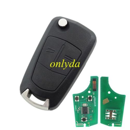 For OPEL  Vectra C 2 button remote 434mhz  PCF7946 chip HU100 blade for