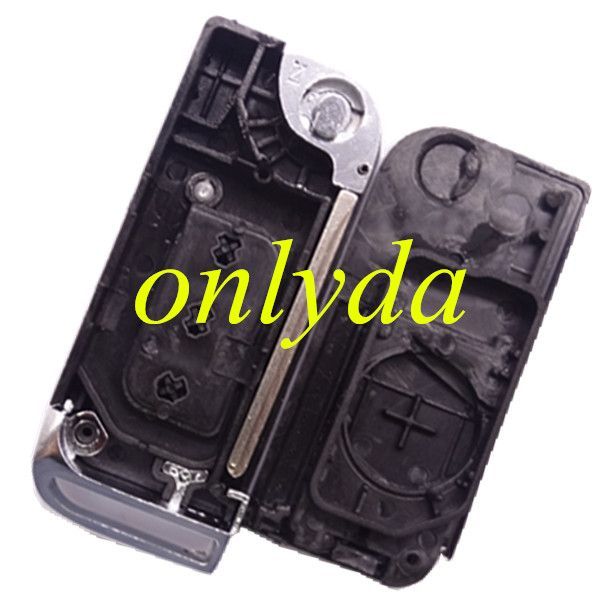 3 button flip remote key blank