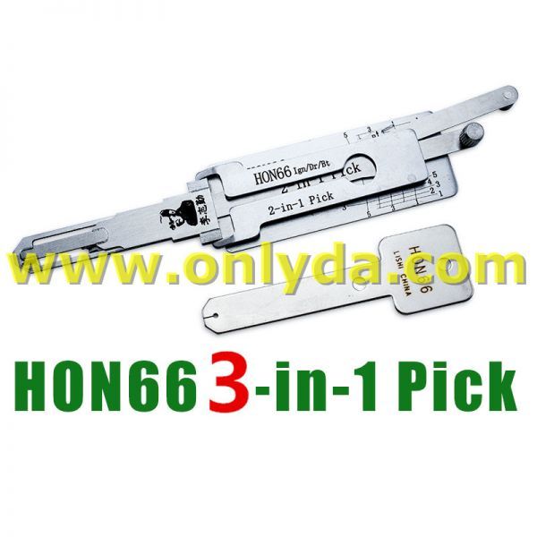 For Honda HON66 3 In 1 lock pick and decoder    genuine ! used for Honda,Acura，EVERUS，Trumpche