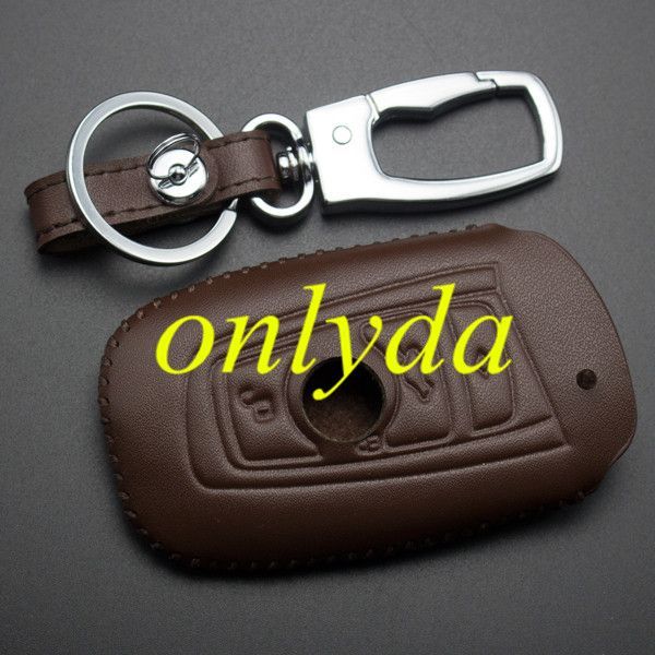 For BMW 3 button key leather case used 1series 3series, 5series, 7series, Z4 X1 X6 X3 X4 M3 M5 M6