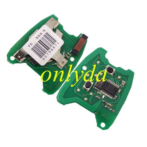 For  Peugeot remote key with PCF7961 ID46 chip, 2Button, blade VA2