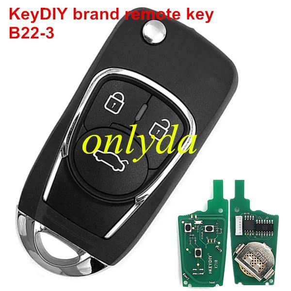 KeyDIY Brand 3 button remote key  B22-3