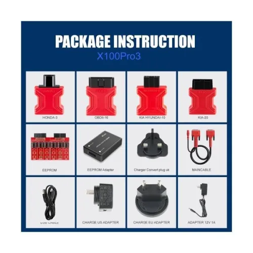 XTOOL X100 Pro3 Professional Auto Key Programmer Add EPB, ABS, TPS Reset Functions Free Update Lifetime