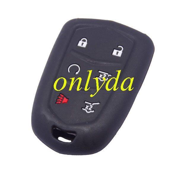 For Cadillac 6 button silicon case