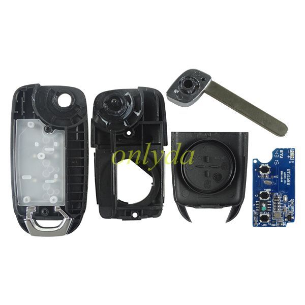 For  Changan Yuexiang 3 button V7 folding remote key with 433mhz pcb is ak01-
