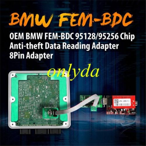 For OEM BM FEM-BDC IMMO 95128/95256 Chip Dash 35080/35160 Data Reading 8-PIN Adapter  VVDI Prog