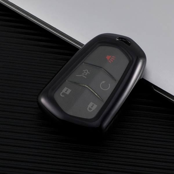 For Cadillac TPU protective key case  black or red color, please choose