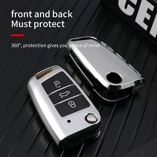 For VW 3 button TPU protective key case please choose the color