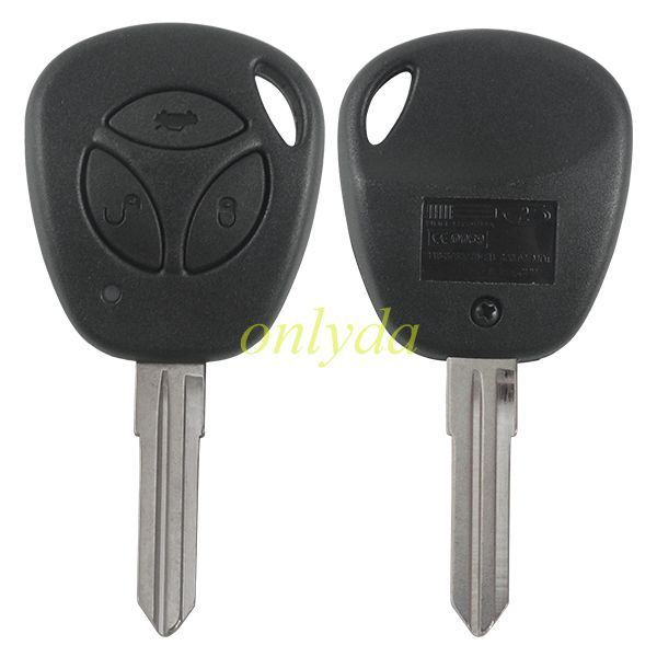 For Lada 3 button remote key with 7941 chip 433mhz