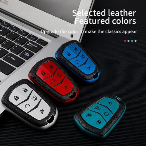 For Cadillac 4 button TPU protective key case , please choose the color