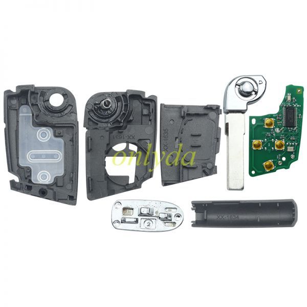 For  VW GTI Golf keyless (315mhz)ASK Megamos AES FCCID:NBGFS12P01 IC:2694A-FS12P01 P/N:5G6959752BM  5G0959752BD  5G0959752BE