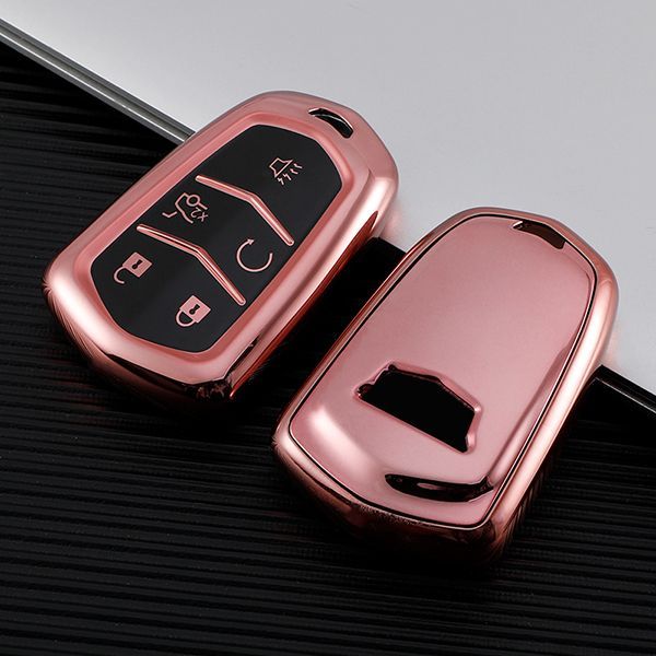 For Cadillac CT6，XT4，XT5，XT6 5 button TPU protective key case , please choose the color