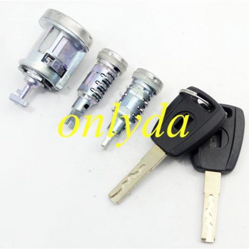 Fiat full set lock (indules ignition  lock,left door lock,right door lock）