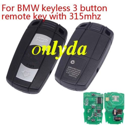 KYDZ for BMW CAS3 3B KEYLESS remote key bmw 1、3、5、6、X5，X6，Z4 series with 315MHZ/315LP