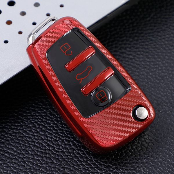 For Audi A3/Q3/Q2L/A1/S3 3button TPU protective key case,please choose the color