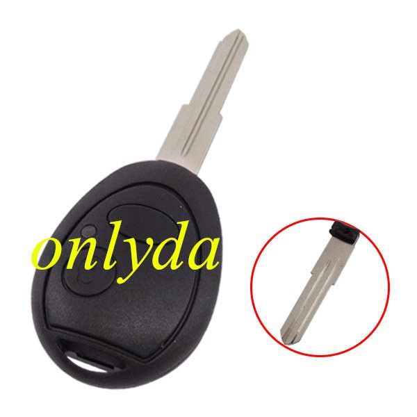 For Landrover 2 button remote key blank without badge