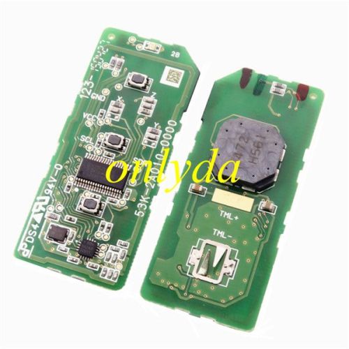 For Honda motor 3 button  smart remote KYDZ for   K77   SH VN  FSK 433MHZ 47 chip