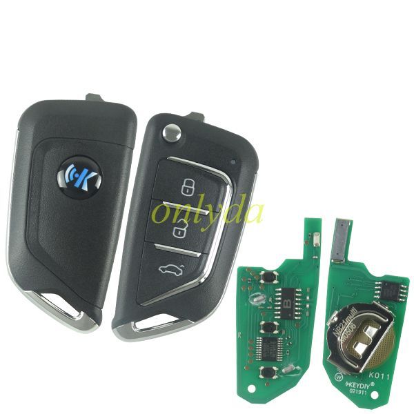 KeyDIY 3 button remote key NB21-3Multifunction for KDX2 and KD MAX to produce any model remote