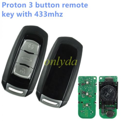 For Proton 3 button remote key with 433mhz