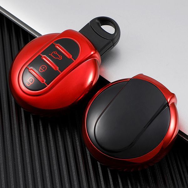 For BMW MINI cooper R55/R56/R60 3 button TPU protecive key case ,please choose the color