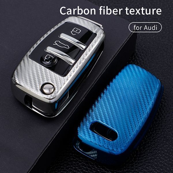For Audi A3/Q3/Q2L/A1/S3 3button TPU protective key case,please choose the color